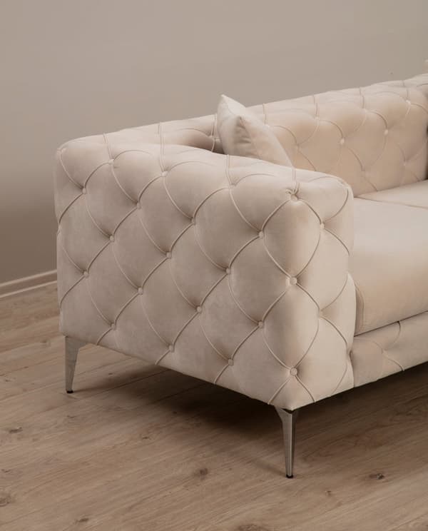 Chic Home Aino 3-istuttava sohva 237 cm, beige