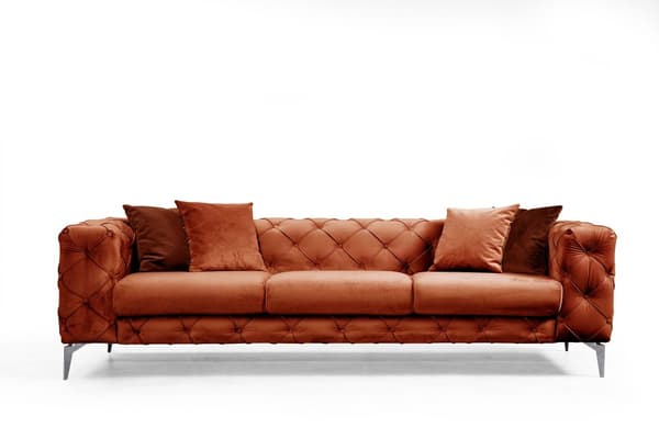 Chic Home Aino 3-istuttava sohva 237 cm, oranssi