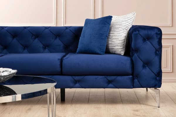 Chic Home Aino 3-istuttava sohva 237 cm, sininen