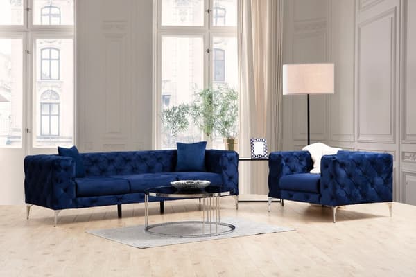 Chic Home Aino 3-istuttava sohva 237 cm, sininen
