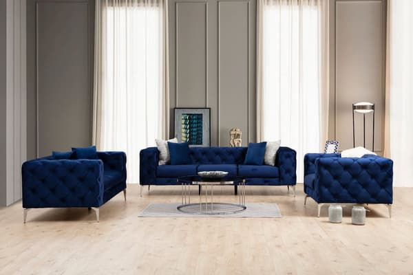 Chic Home Aino 3-istuttava sohva 237 cm, sininen