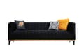 Pikkukuva 3 / 3: Chic Home Birgitta 3-istuttava sohva 222 cm, musta