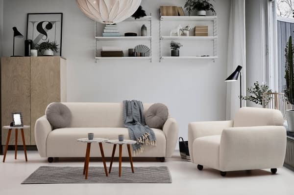 Chic Home Edna 3-istuttava sohva 222 cm, beige