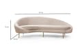 Pikkukuva 7 / 7: Chic Home Else 3-istuttava sohva, kaareva 255x120 cm L, beige