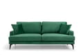 Pikkukuva 3 / 4: Chic Home Pauliina 3-istuttava sohva 205 cm, vihreä