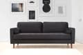 Pikkukuva 1 / 9: Chic Home Rebekka 3-istuttava sohva 215 cm, musta