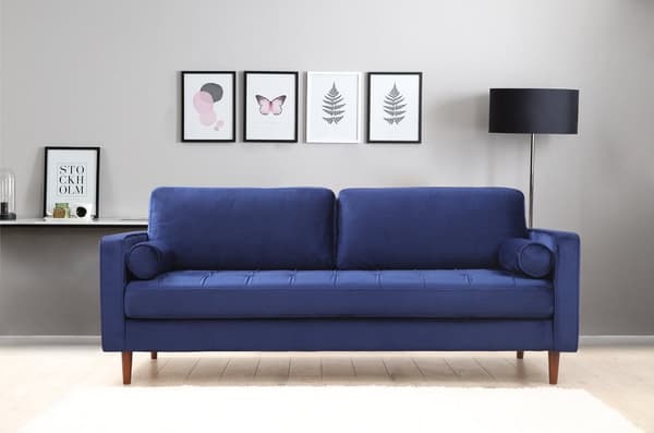 Chic Home Rebekka 3-istuttava sohva 215 cm, sininen