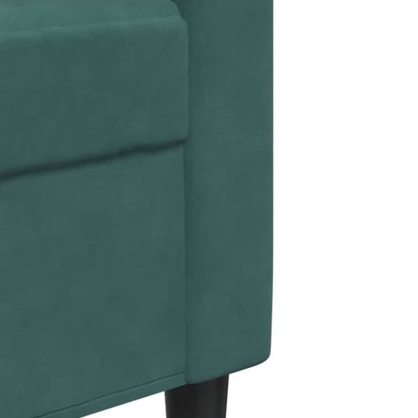 vidaXL 2-personers sofa 120 cm fløjl mørkegrøn