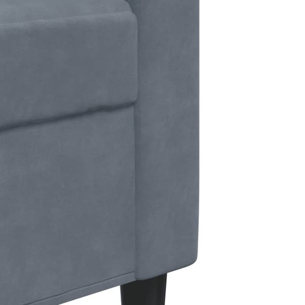 vidaXL sofasæt 3 dele med hynder velour mørkegrå