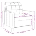 Miniatyrbillede 9 af 9: vidaXL lænestol 60 cm velour mørkegrå