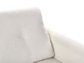 Miniatyrbild 9 av 11: Soffa 2-sits Vit Bouclétyg Träben Loveseat Retro Minimalistiska Vardagsrumsmöbler