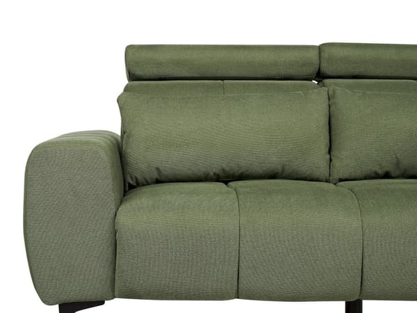 Sofa Grønn Stoff med 2-seters Justerbare Nakkestøtter Moderne møbler Stue