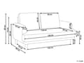 Miniatyrbillede 3 af 11: Sofa Hvid Boucle 2 Personers Tyk Polstret Dyb Blød Stofsofa til Stuen Moderne Inspiration Stue Møbel Moderne