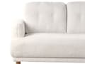 Miniatyrbillede 8 af 11: Sofa Hvid Boucle 2 Personers Tyk Polstret Dyb Blød Stofsofa til Stuen Moderne Inspiration Stue Møbel Moderne