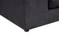 Miniatyrbild 10 av 11: Soffa Tyg Polyester Svart 240 cm x 120 cm x 61 cm 3-sits Kuddar Rygg Track Armstöd Vardagsrum Modernt Bekvämt Mysigt