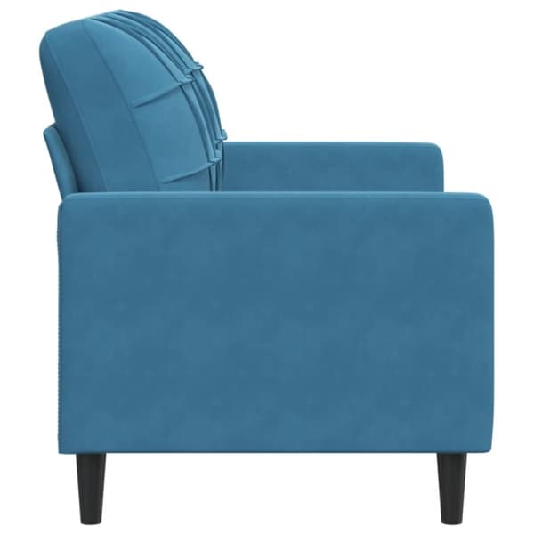 vidaXL 2-personers sofa 120 cm fløjl blå