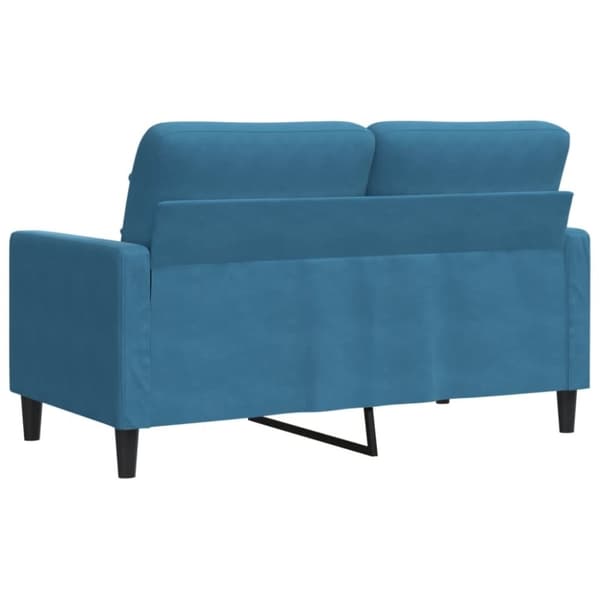 vidaXL 2-personers sofa 120 cm fløjl blå