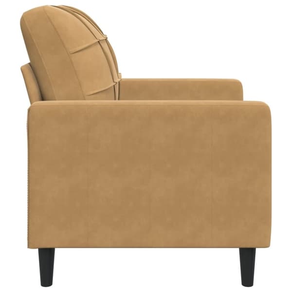 vidaXL Fåtölj Brun 60 cm sammet