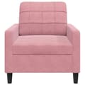 Miniatyrbild 5 av 9: vidaXL Fåtölj Rosa 60 cm sammet