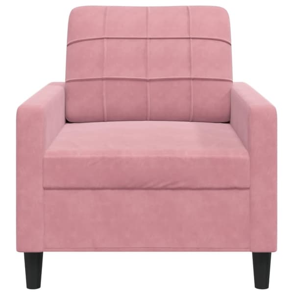 vidaXL Fåtölj Rosa 60 cm sammet