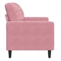 Miniatyrbild 6 av 9: vidaXL Fåtölj Rosa 60 cm sammet
