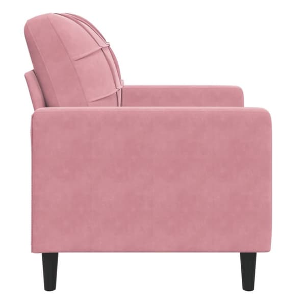 vidaXL Fåtölj Rosa 60 cm sammet