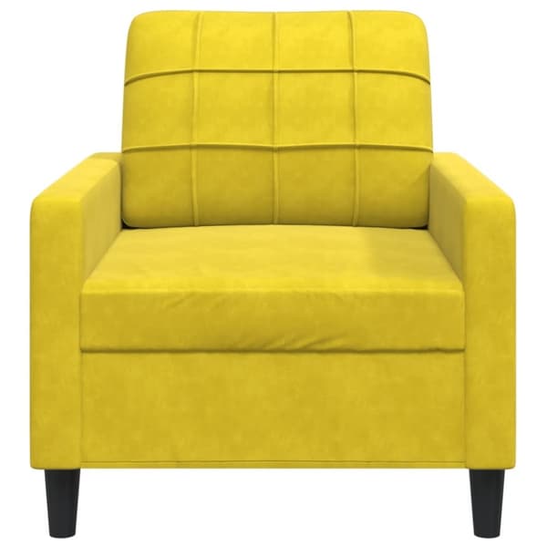 vidaXL Fåtölj Gul 60 cm sammet