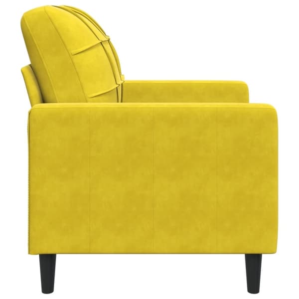 vidaXL Fåtölj Gul 60 cm sammet