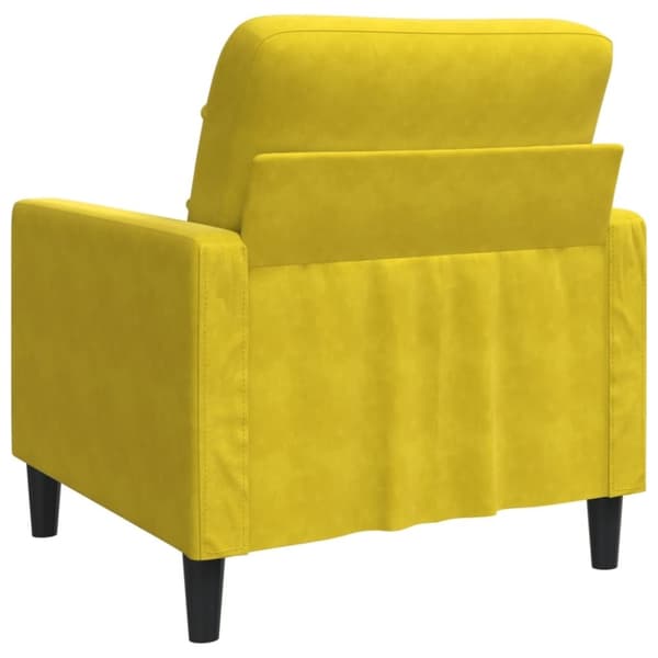 vidaXL Fåtölj Gul 60 cm sammet