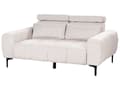 Miniatyrbild 6 av 11: Soffa 2-sits Beige Tygklädsel med Justerbara Nackstöd Modern Stil Vardagsrumsmöbler