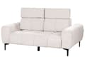 Miniatyrbild 7 av 11: Soffa 2-sits Beige Tygklädsel med Justerbara Nackstöd Modern Stil Vardagsrumsmöbler