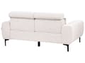 Miniatyrbild 8 av 11: Soffa 2-sits Beige Tygklädsel med Justerbara Nackstöd Modern Stil Vardagsrumsmöbler