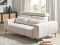 Miniatyrbild 2 av 11: Soffa 2-sits Beige Tygklädsel med Justerbara Nackstöd Modern Stil Vardagsrumsmöbler