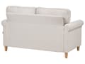 Miniatyrbillede 7 af 11: Sofa Lys beige stof Træramme Svingfjedre Stue 2 sæder moderne stil Stue Opholdsrum