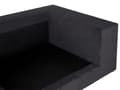 Miniatyrbillede 8 af 11: Sofa sort 3-personers polstret stof med dekorative hynder bred Skandinavisk stil moderne