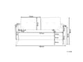 Miniatyrbilde 3 av 11: Sofa Off-white Teddystoff 2-seter Dekorative knapper Ekstra puter med avtakbare trekk Ben i lyst tre Retro design Stue