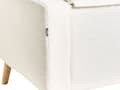 Miniatyrbilde 9 av 11: Sofa Off-white Teddystoff 2-seter Dekorative knapper Ekstra puter med avtakbare trekk Ben i lyst tre Retro design Stue