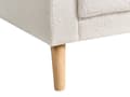 Miniatyrbilde 10 av 11: Sofa Off-white Teddystoff 2-seter Dekorative knapper Ekstra puter med avtakbare trekk Ben i lyst tre Retro design Stue