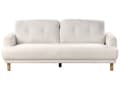 Miniatyrbilde 4 av 11: Sofa Hvit Boucle Stoff 3-seters Loveseat Retro Minimalistisk Stuemøbler