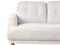 Miniatyrbilde 7 av 11: Sofa Hvit Boucle Stoff 3-seters Loveseat Retro Minimalistisk Stuemøbler
