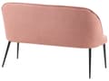 Miniatyrbillede 5 af 9: Sofabænk Lyserød Polyester 2 Personers Køkkensofa Sofa Blød Design Højrygget