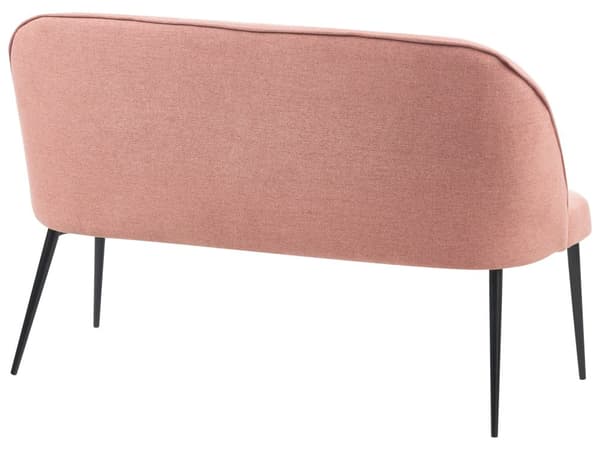 Sofabænk Lyserød Polyester 2 Personers Køkkensofa Sofa Blød Design Højrygget
