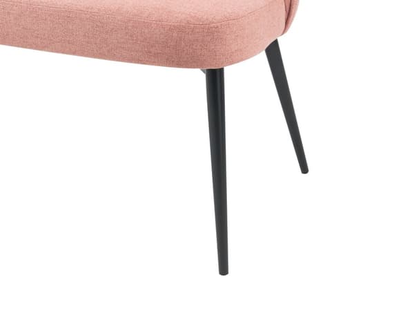 Sofabænk Lyserød Polyester 2 Personers Køkkensofa Sofa Blød Design Højrygget
