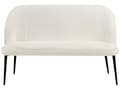 Miniatyrbillede 4 af 10: Sofabænk Hvid Boucle 2 Personers Køkkensofa Sofa Blød Design Højrygget