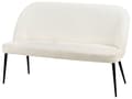 Miniatyrbillede 5 af 10: Sofabænk Hvid Boucle 2 Personers Køkkensofa Sofa Blød Design Højrygget