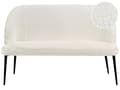 Miniatyrbillede 1 af 10: Sofabænk Hvid Boucle 2 Personers Køkkensofa Sofa Blød Design Højrygget