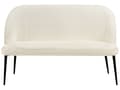 Miniatyrbillede 4 af 10: Sofabænk Beige Boucle 2 Personers Køkkensofa Sofa Blød Design Højrygget