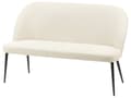 Miniatyrbillede 4 af 9: Sofabænk Lys Beige Polyester 2 Personers Køkkensofa Sofa Blød Design Højrygget
