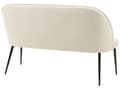 Miniatyrbillede 5 af 9: Sofabænk Lys Beige Polyester 2 Personers Køkkensofa Sofa Blød Design Højrygget