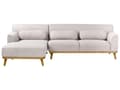 Miniatyrbillede 1 af 10: Hjørnesofa med Chaiselong Lysegrå Polyester 3 Personers Sofa L Formet Dyb Sofahjørne Siddemøbel Blød Stofsofa Højrevendt